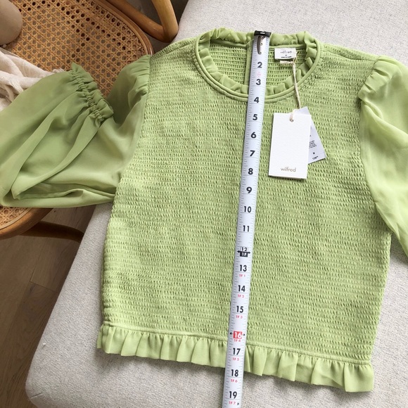 SOLD on Vinted - NWT Wilfred Tempest Blouse Pistachio Size Medium - Picture 7 of 10